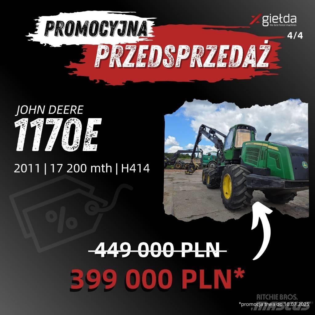 John Deere 1170 E Cosechadoras