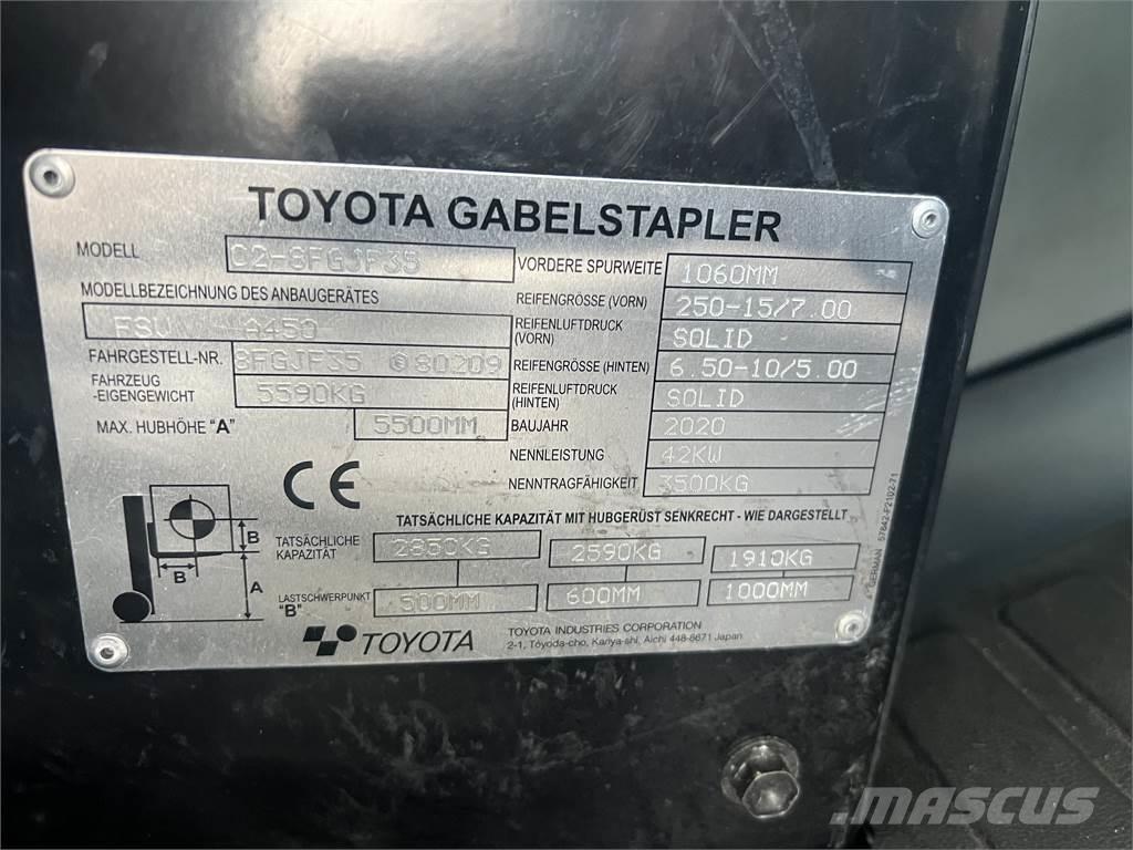Toyota 8FGJF35 Carretillas LPG