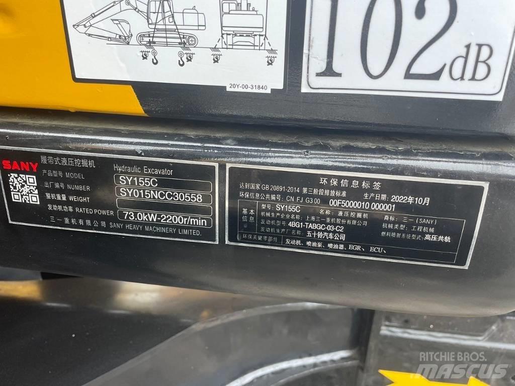 Sany SY 155 C Excavadoras 7t - 12t