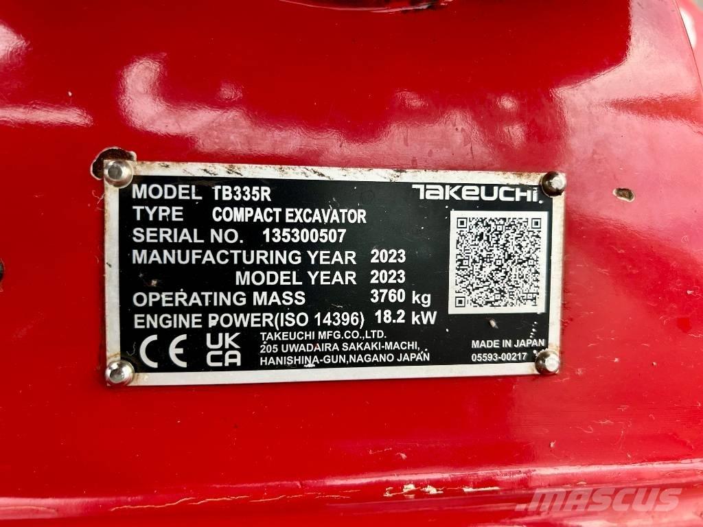 Takeuchi TB 335R V3 Mini excavadoras < 7t