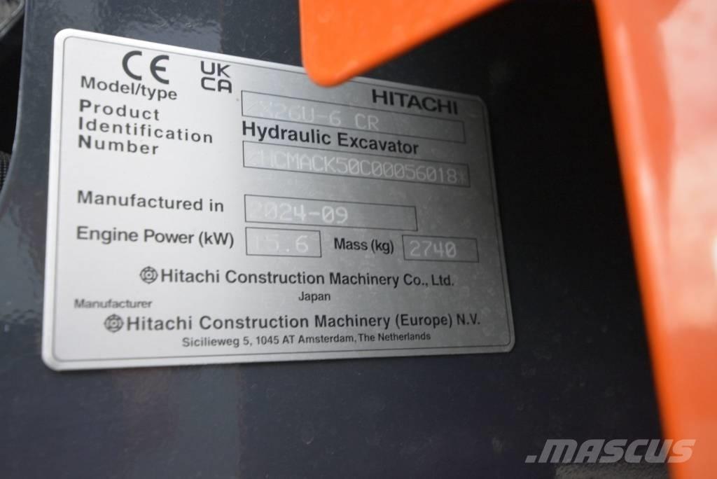 Hitachi ZX 26 U-6 Mini excavadoras < 7t