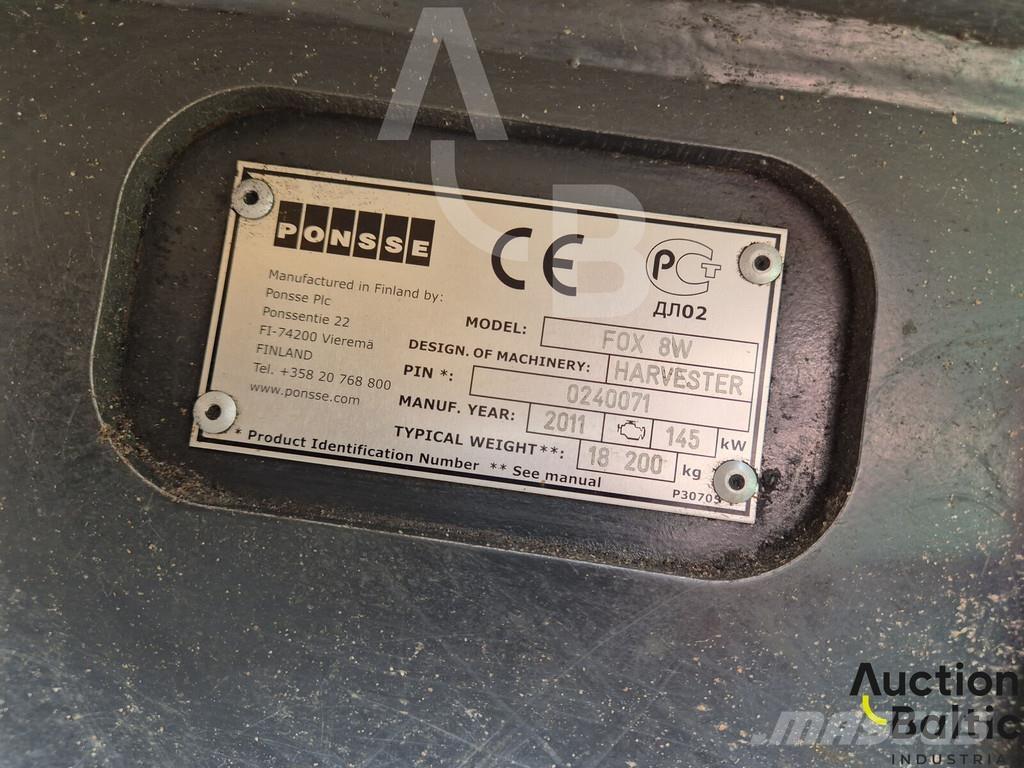 Ponsse Fox 8W Cosechadoras