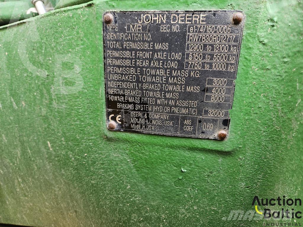 John Deere 7830 Tractores
