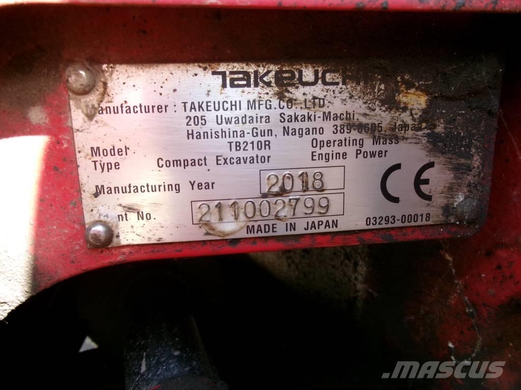Takeuchi TB 210 R Mini excavadoras < 7t