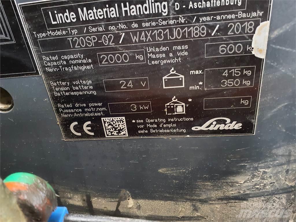 Linde T20SP kurz Transpaletas Electricas