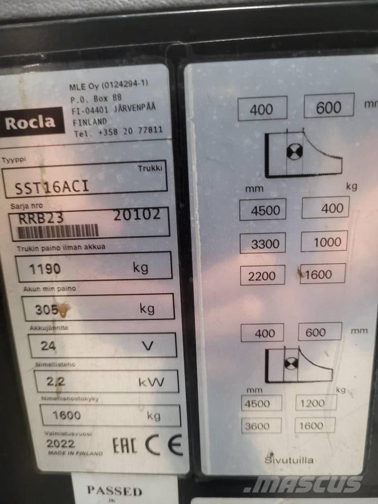 Rocla SST 16 ACI Apiladores eléctricos autopropulsados