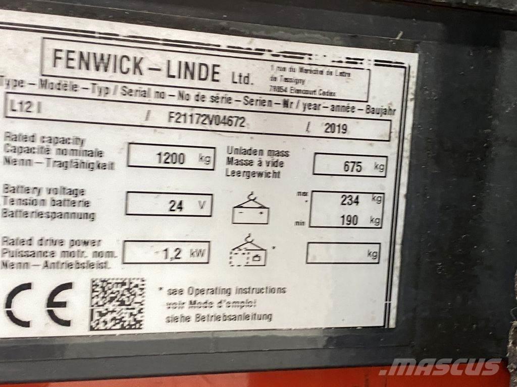 Linde L12 I Apiladores eléctricos