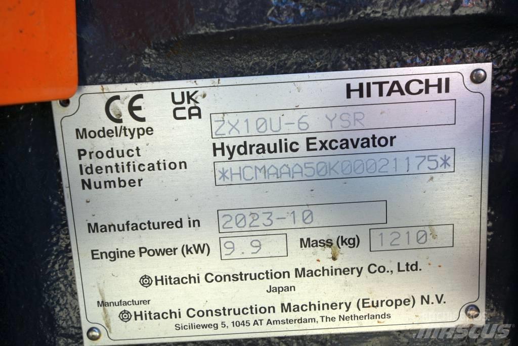 Hitachi ZX 10U-6 Mini excavadoras < 7t