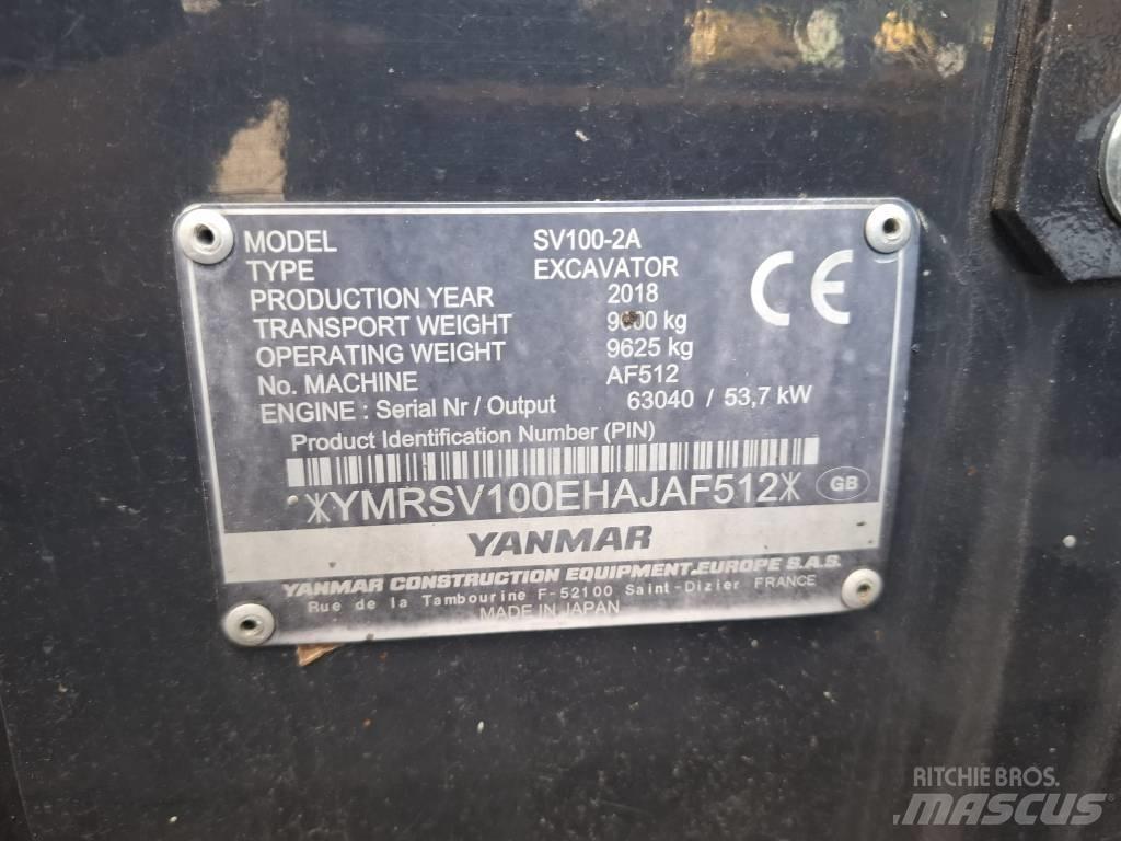 Yanmar SV 100-2A Excavadoras 7t - 12t
