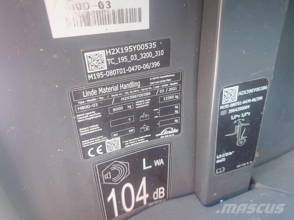 Linde H80D/396-03 Carretillas diesel