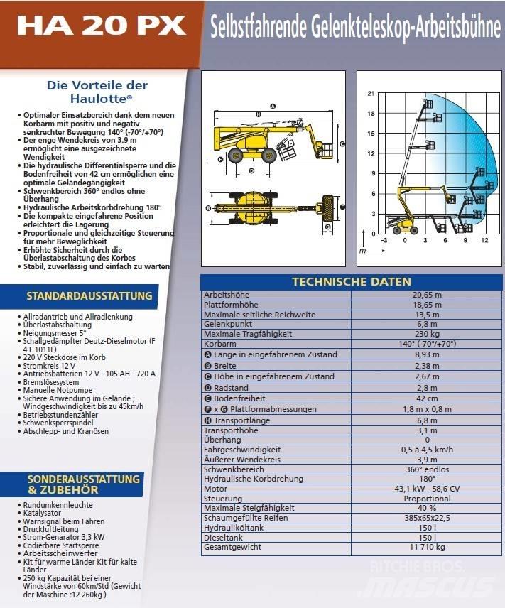 Haulotte HA 20 PX Plataforma de trabajo articulada