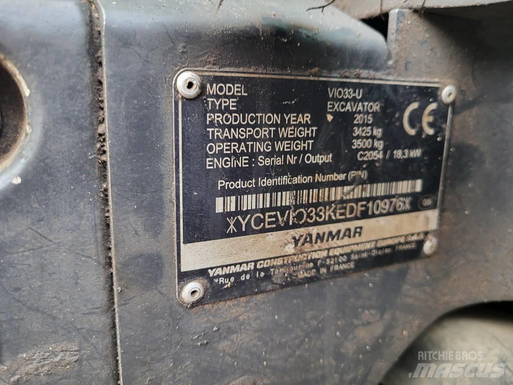 Yanmar Vio 33 U Mini excavadoras < 7t