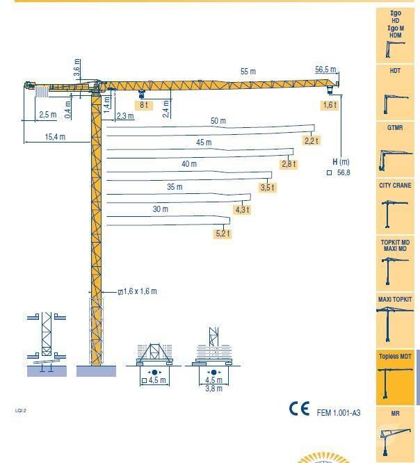 Potain MDT 132 G8 Grúas torre