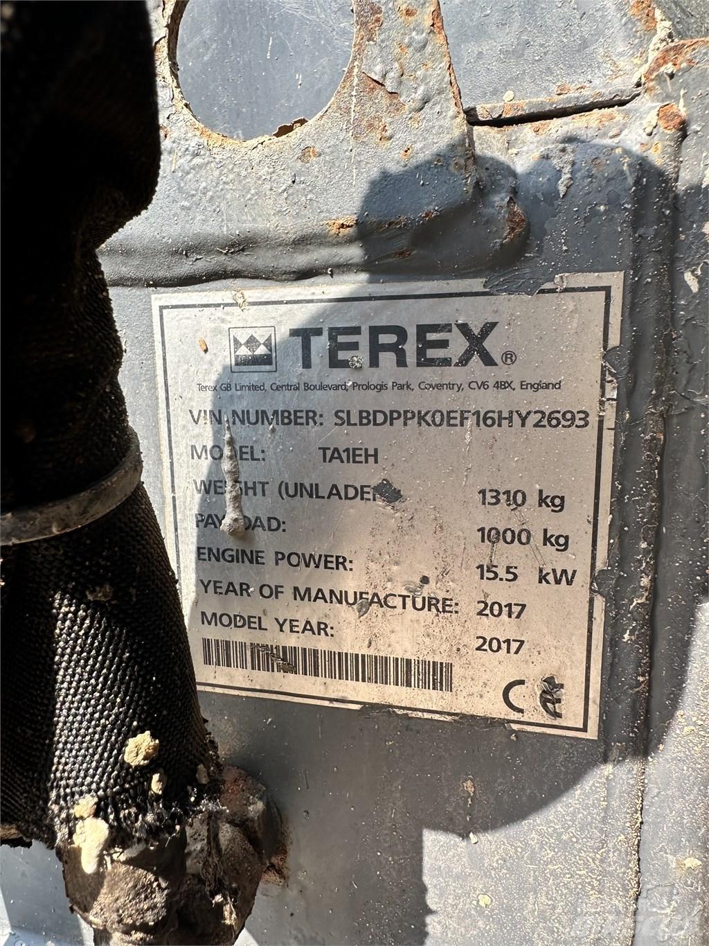 Terex TA 1 EH Dúmpers de obra