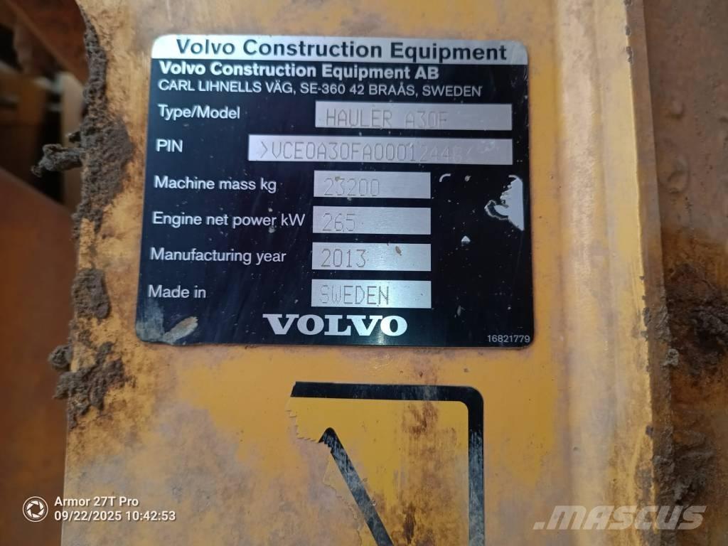 Volvo A 30 F Dúmpers articulados