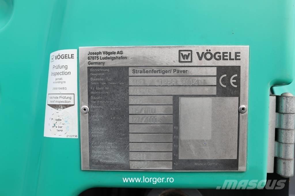 Vögele Super 1800 - 3i Asfaltadoras