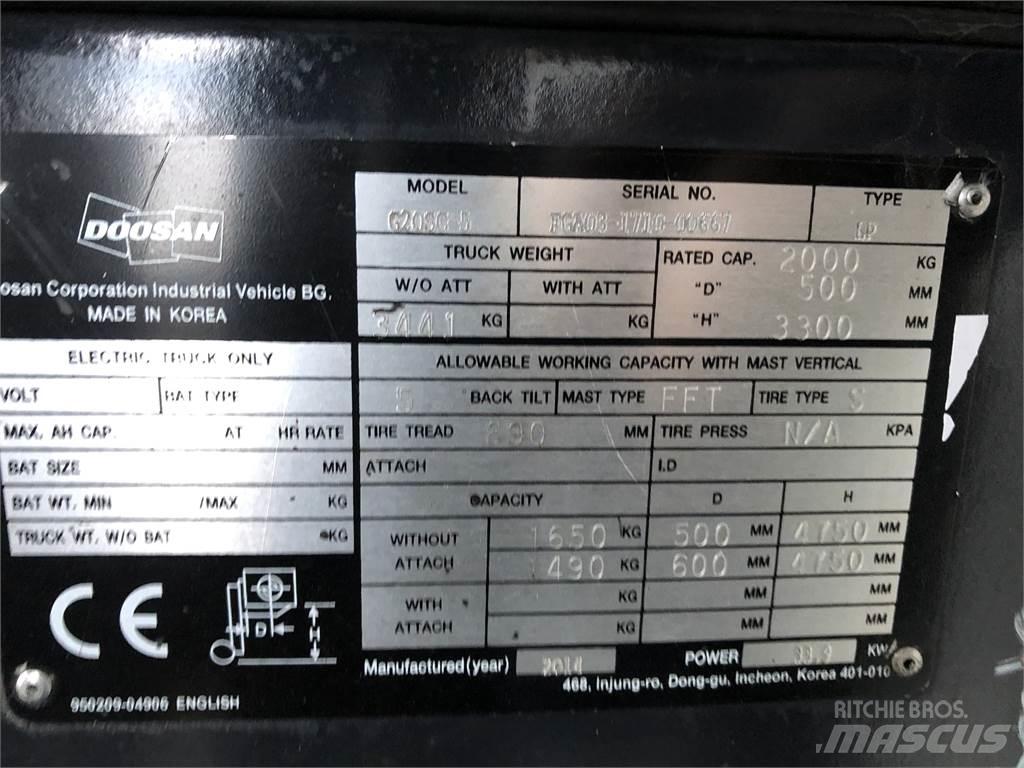 Doosan G20 SC-5 Carretillas LPG