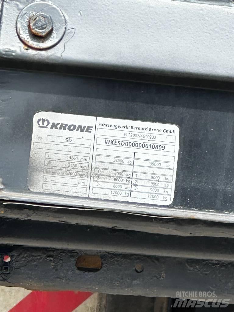Krone SD Semirremolques de plataformas planas/laterales abatibles
