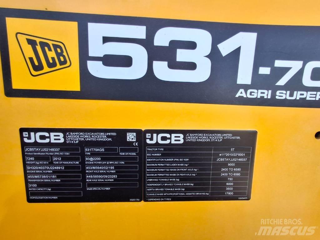 JCB 531-70 Manipuladores telescópicos agrícolas