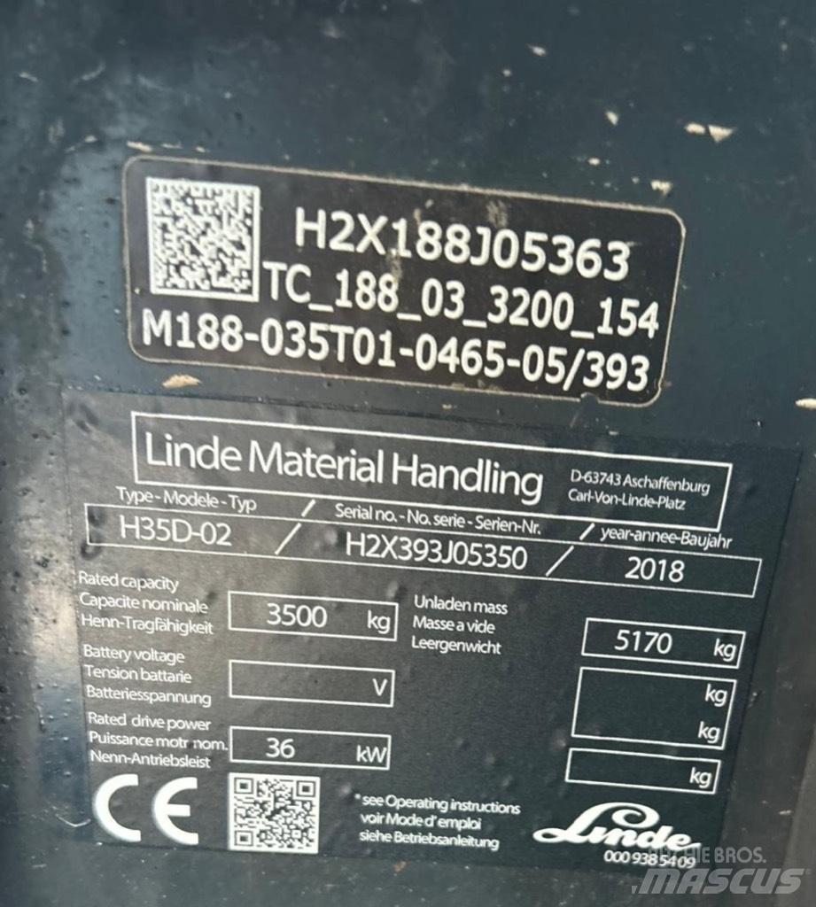 Linde H35D-02 EVO Carretillas diesel
