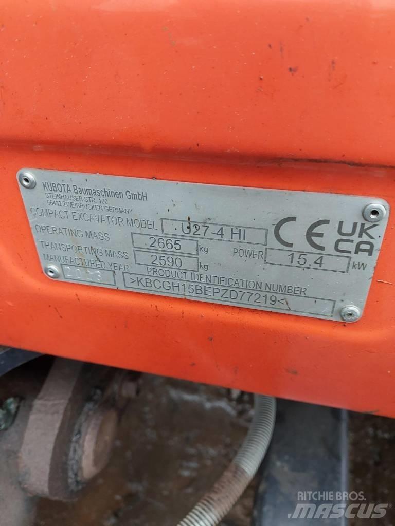 Kubota U 27-4 Mini excavadoras < 7t