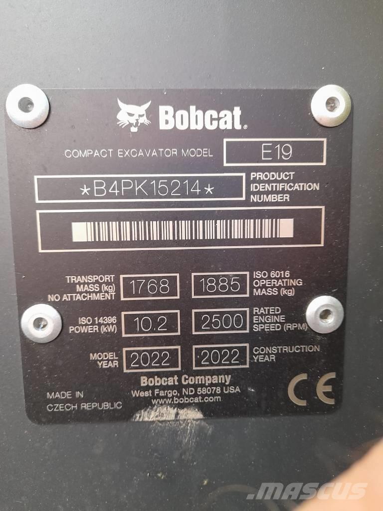 Bobcat E 19 Mini excavadoras < 7t