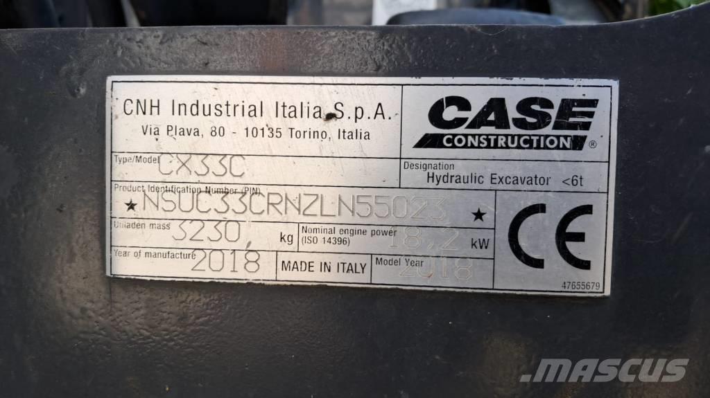 CASE CX 33 C Mini excavadoras < 7t