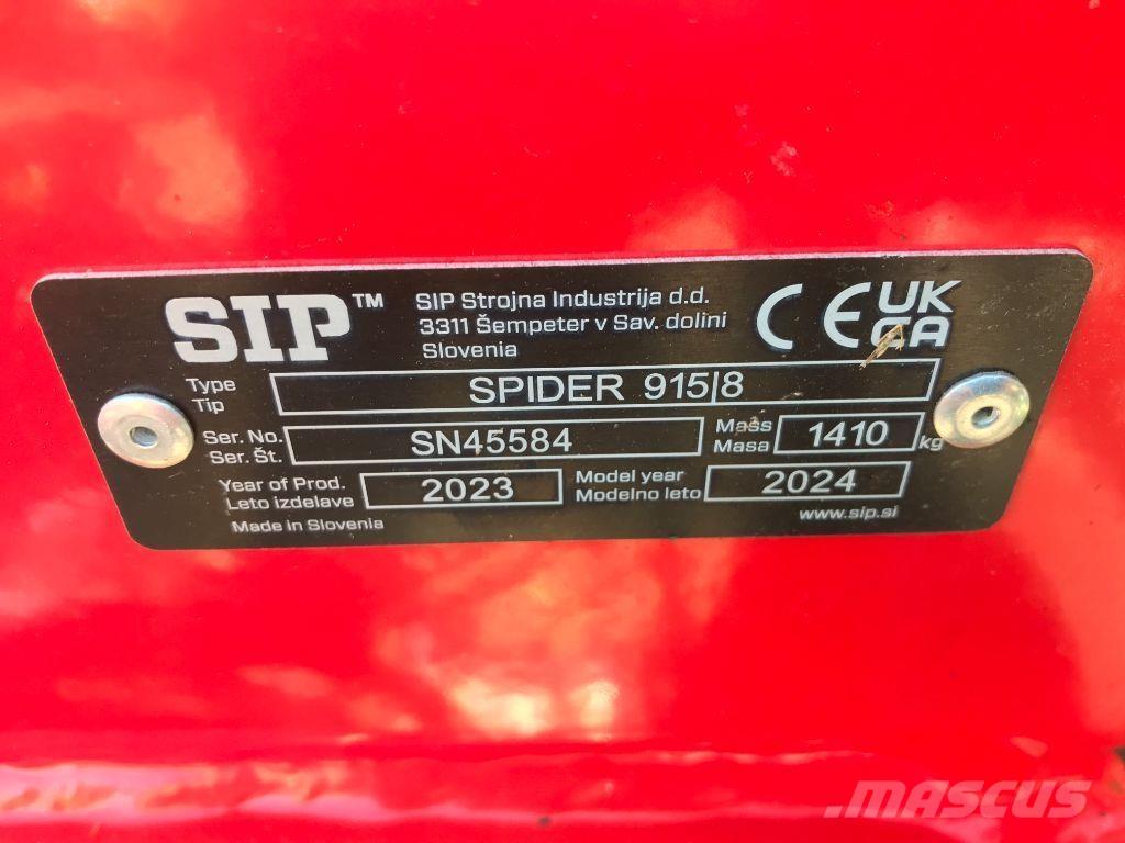 SIP SPIDER 915 / 8 Rastrillos y henificadores