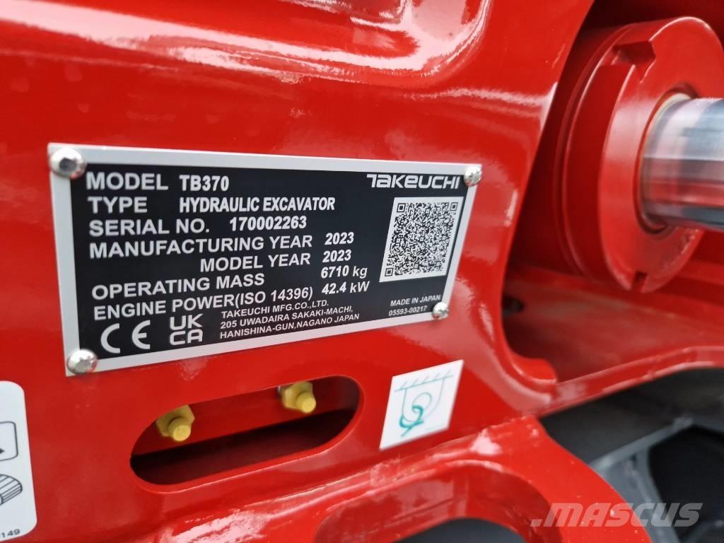 Takeuchi TB370 Mini excavadoras < 7t