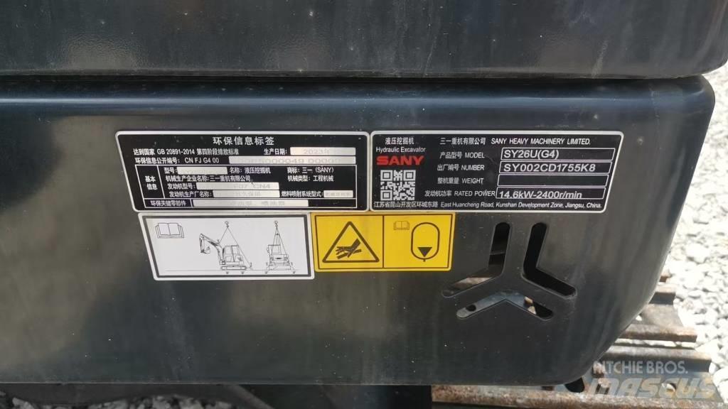 Sany SY 26 C Excavadoras de cadenas