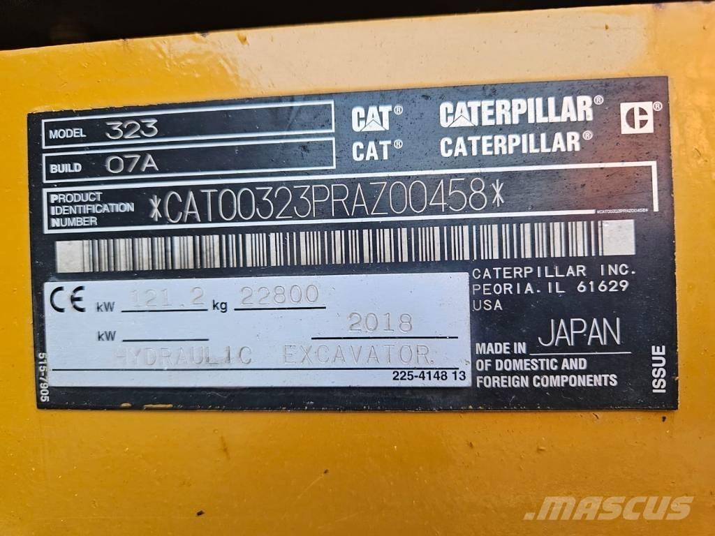 CAT 323 Excavadoras de cadenas