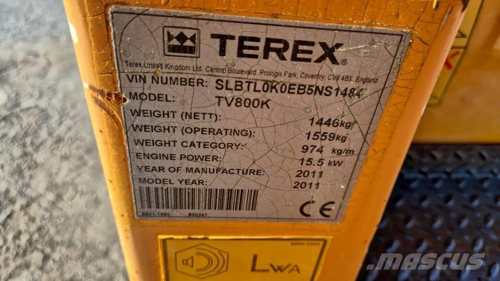 Terex TV 800 Rodillos de doble tambor