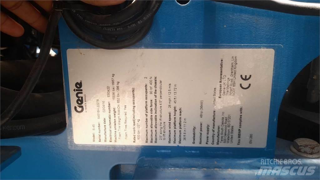 Genie S45 Plataformas de trabajo telescópica