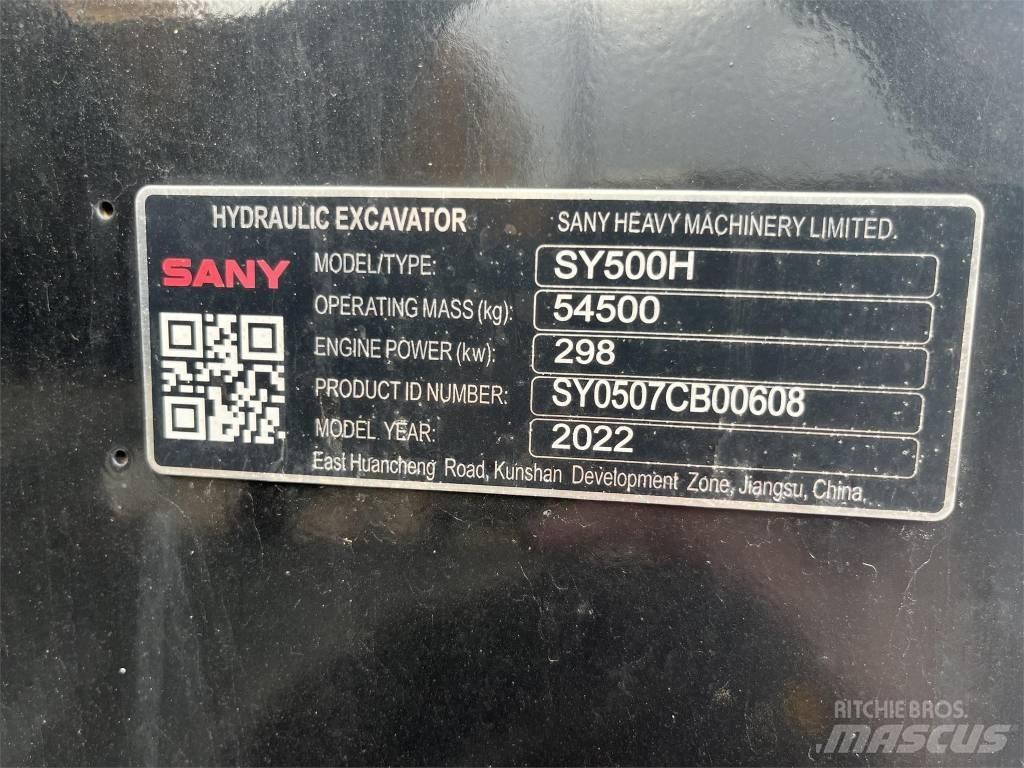 Sany SY 500 H Excavadoras de cadenas