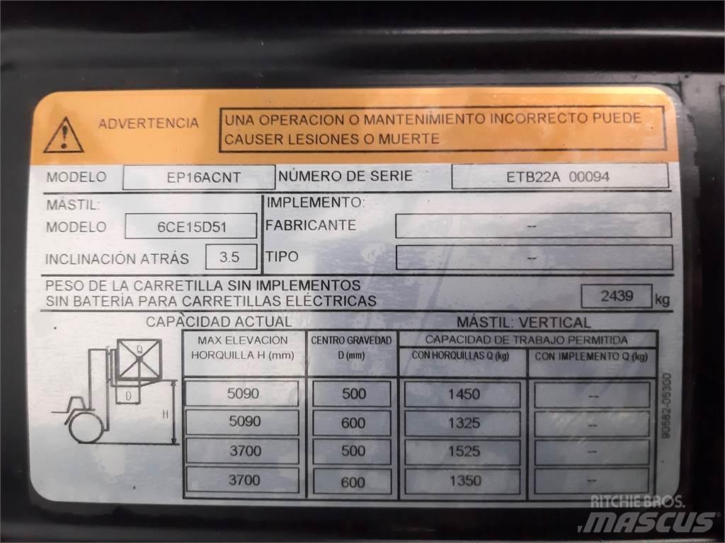 CAT EP16ACNT Carretillas de horquilla eléctrica