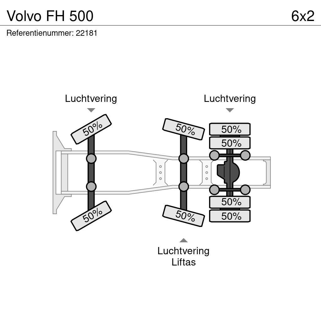 Volvo FH 500 Cabezas tractoras