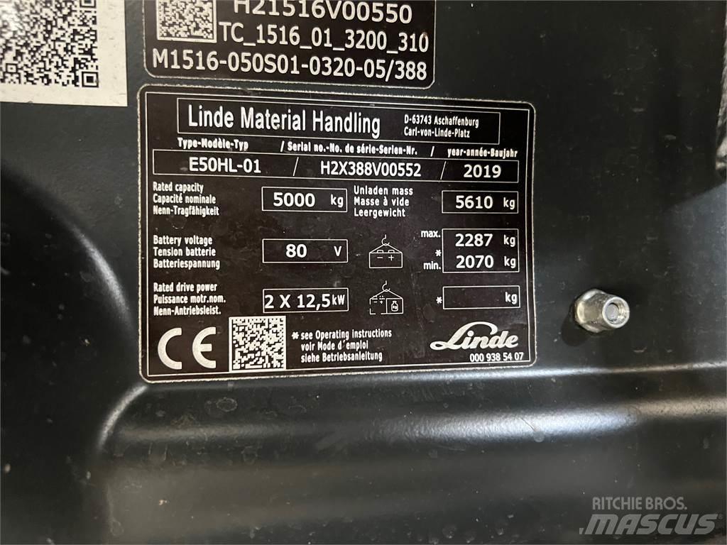 Linde E50HL-01 Carretillas de horquilla eléctrica