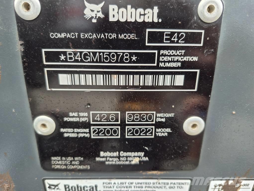 Bobcat E 42 Mini excavadoras < 7t