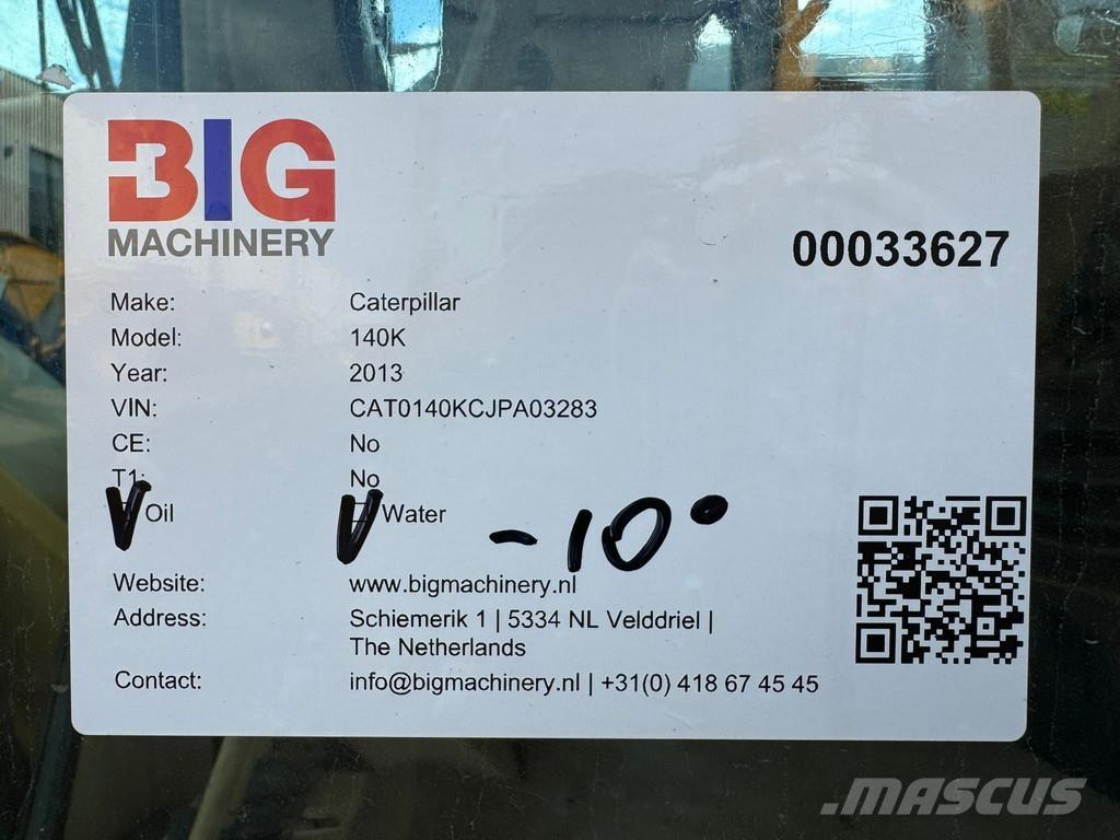 CAT 140K Motoniveladoras