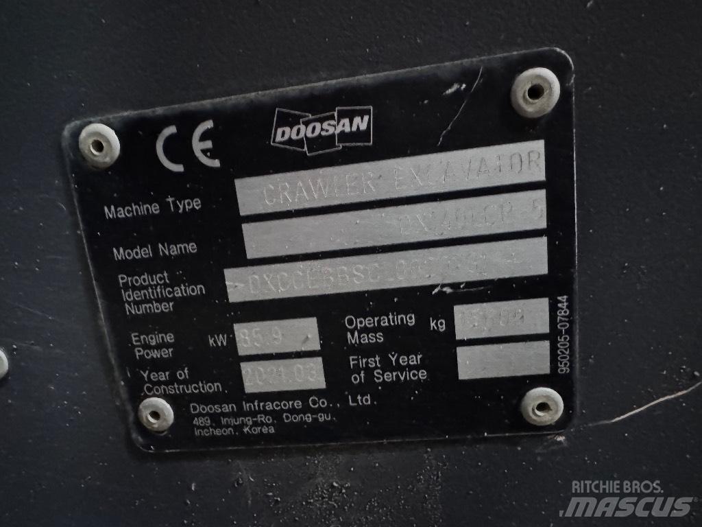 Doosan DX 140 LCR-5 Excavadoras de cadenas