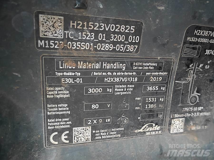 Linde E30L-01 Carretillas de horquilla eléctrica