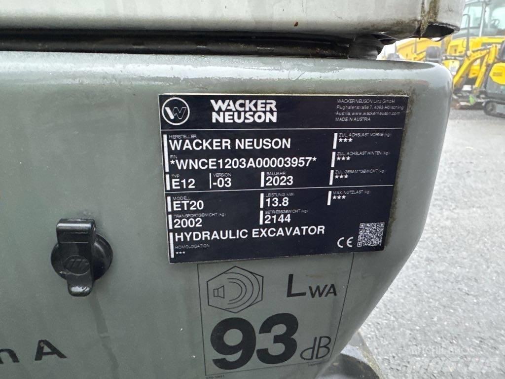 Wacker Neuson ET20 Excavadoras de cadenas