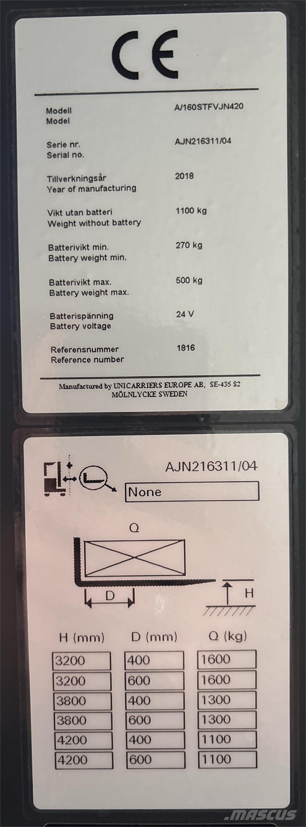 Atlet A160 Apiladores eléctricos autopropulsados