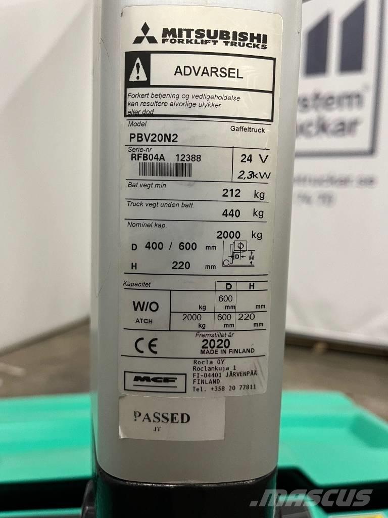 Mitsubishi PBV20N2 Apiladores eléctricos