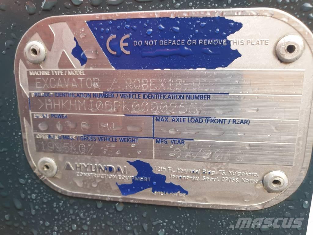Hyundai Robex 18-9 Mini excavadoras < 7t