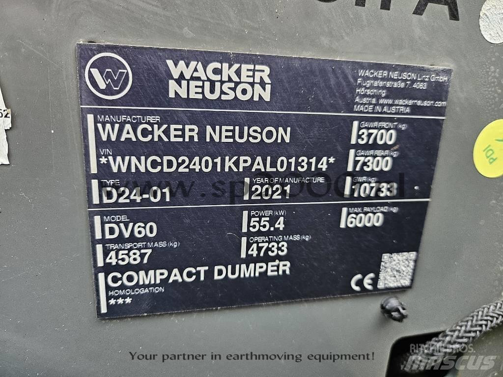 Wacker Neuson DV 60 Dúmpers de obra