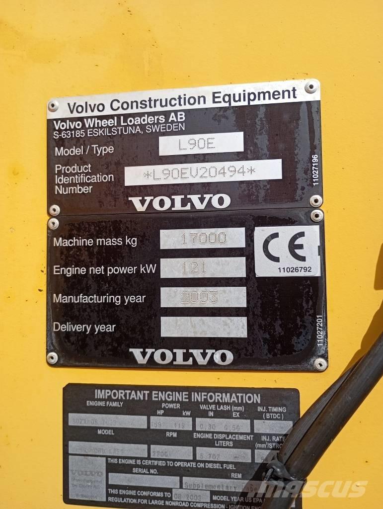 Volvo Radlader L90E Cargadoras sobre ruedas