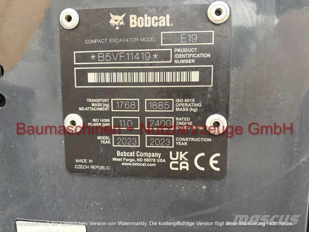 Bobcat E 19 Mini excavadoras < 7t