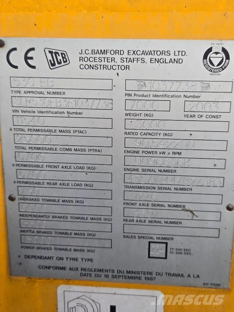 JCB 530 Carretillas telescópicas