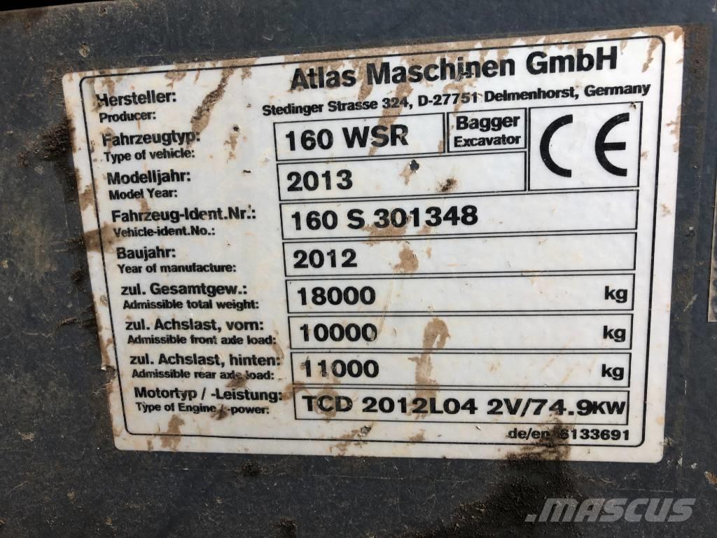 Atlas 160 WSR Excavadoras de ruedas